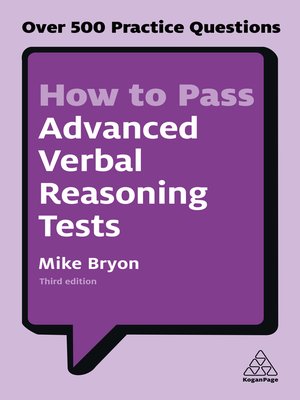 cover image of How to Pass Advanced Verbal Reasoning Tests
